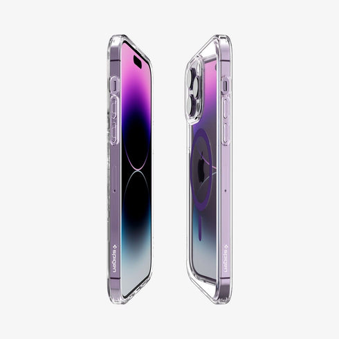 ACS04825 - iPhone 14 Pro Max Case Ultra Hybrid (MagFit) in white showing the back